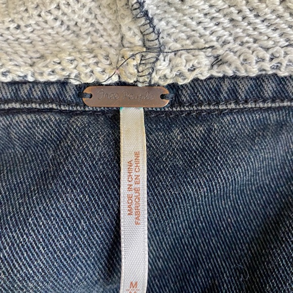 Free People Hoodie Jean Sweater Jacket - Picture 8 of 8